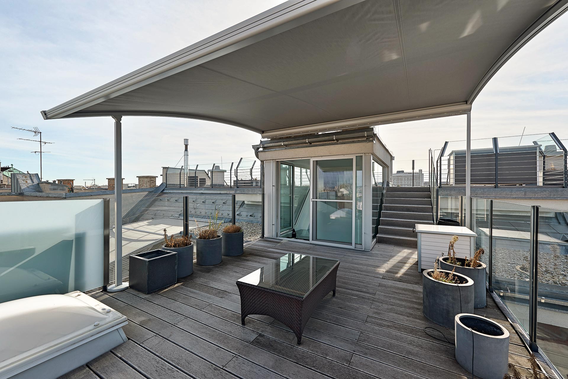 Design-Penthouse mit 3 Terrassen